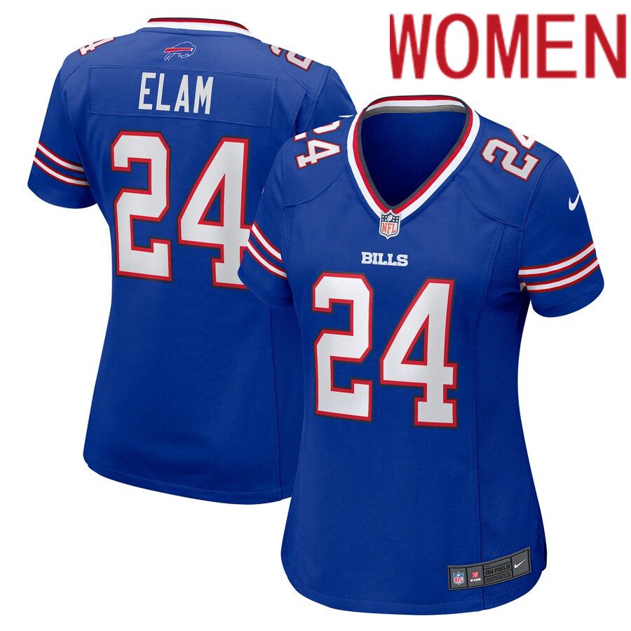 Women Buffalo Bills 24 Kaiir Elam Nike Royal Home Game Player NFL Jersey